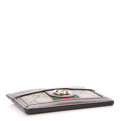 Gucci GG Supreme Monogram Ophidia Card Holder Brown 4 of 7