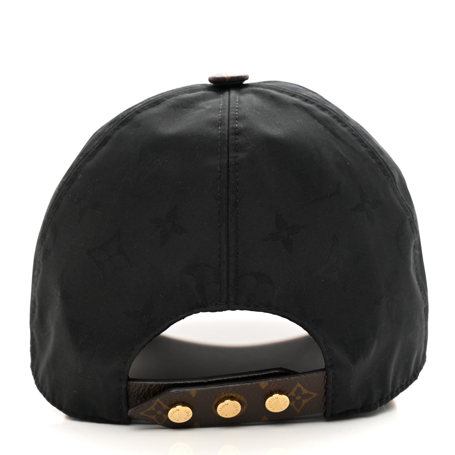 Louis Vuitton Polyester Silk Monogram LV Get Ready Cap M Black 6 of 11