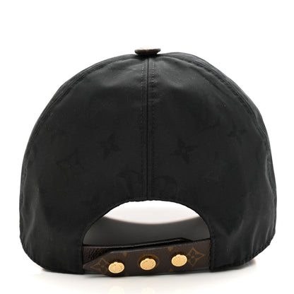 Louis Vuitton Polyester Silk Monogram LV Get Ready Cap M Black 6 of 11