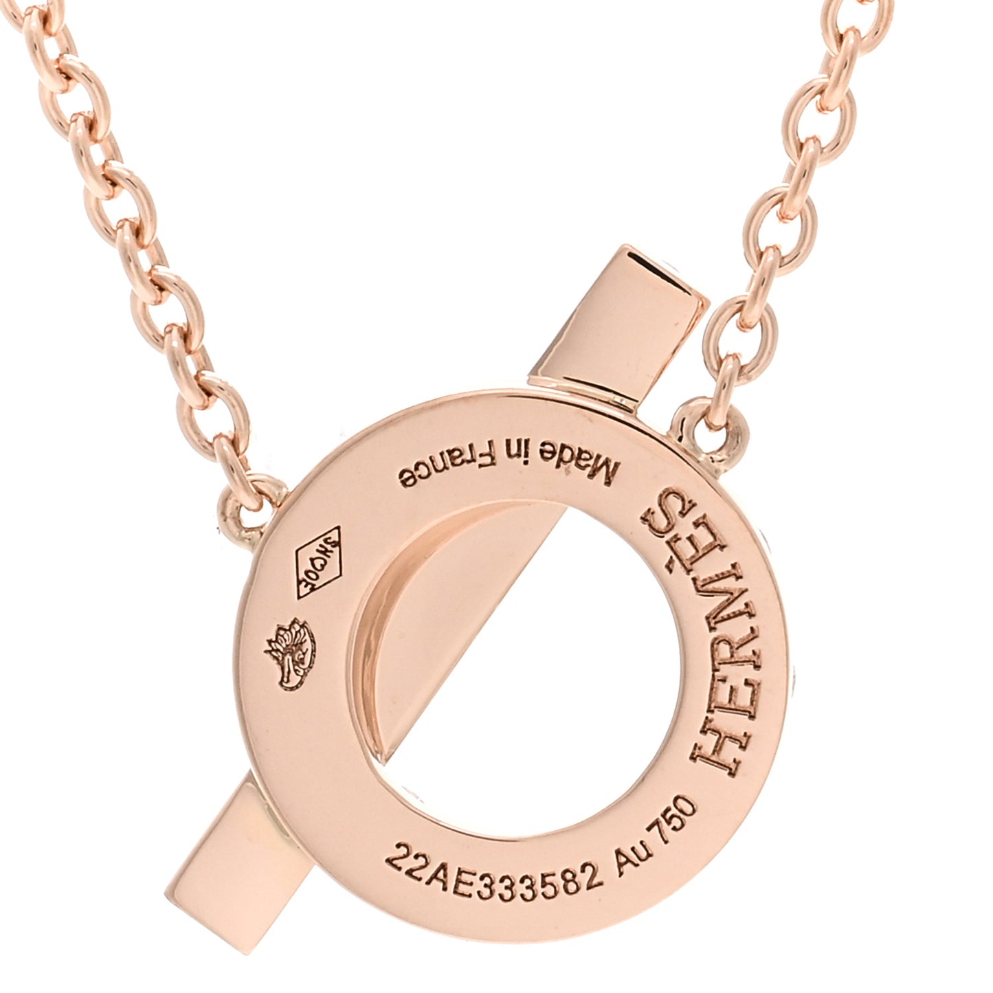 18K Rose Gold Diamond Finesse Pendant Necklace