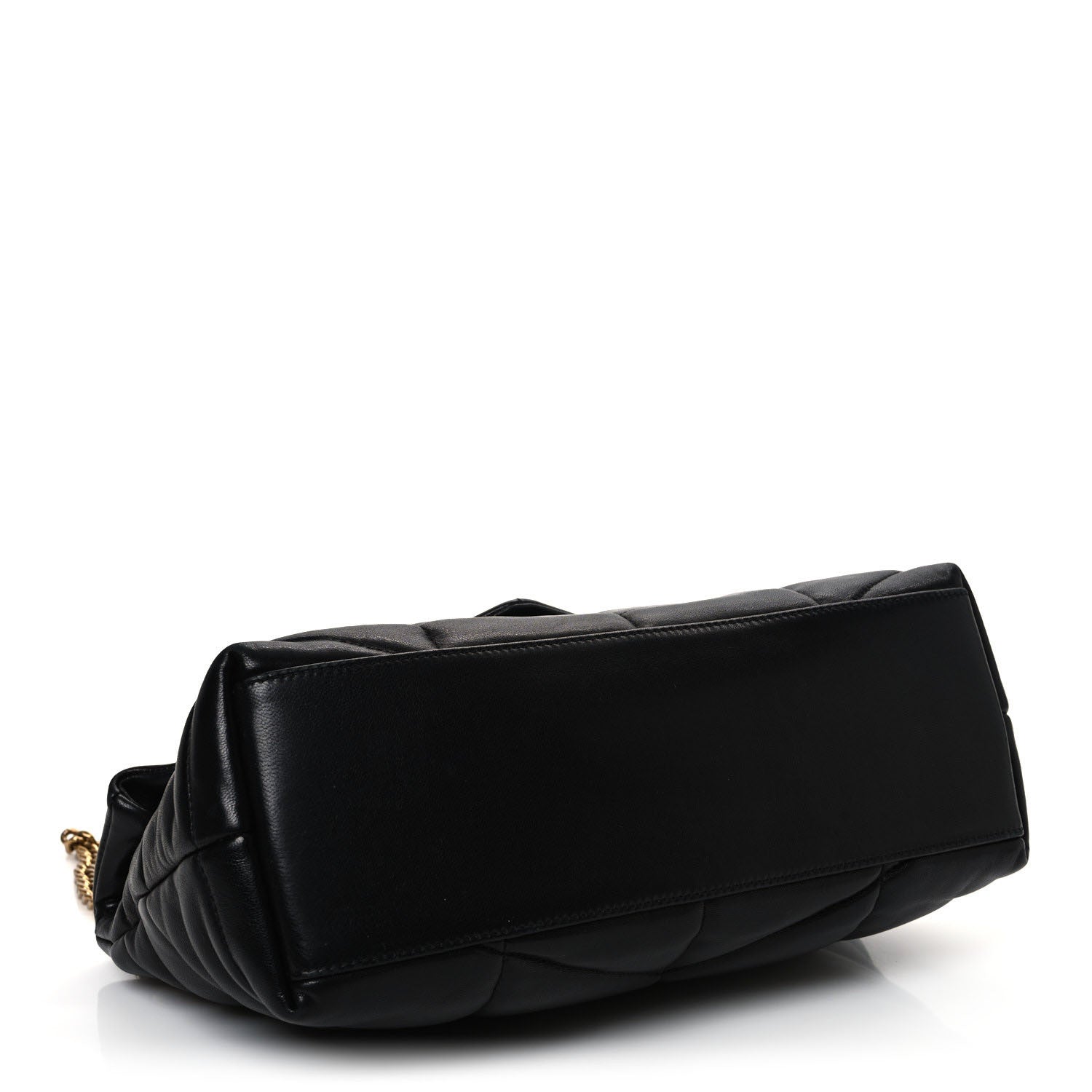 Saint Laurent Lambskin Quilted Small Loulou Puffer Monogram Chain Satchel Black 4 of 10