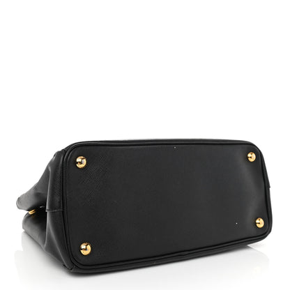 Prada Saffiano Small Galleria Double Zip Tote Black 4 of 16