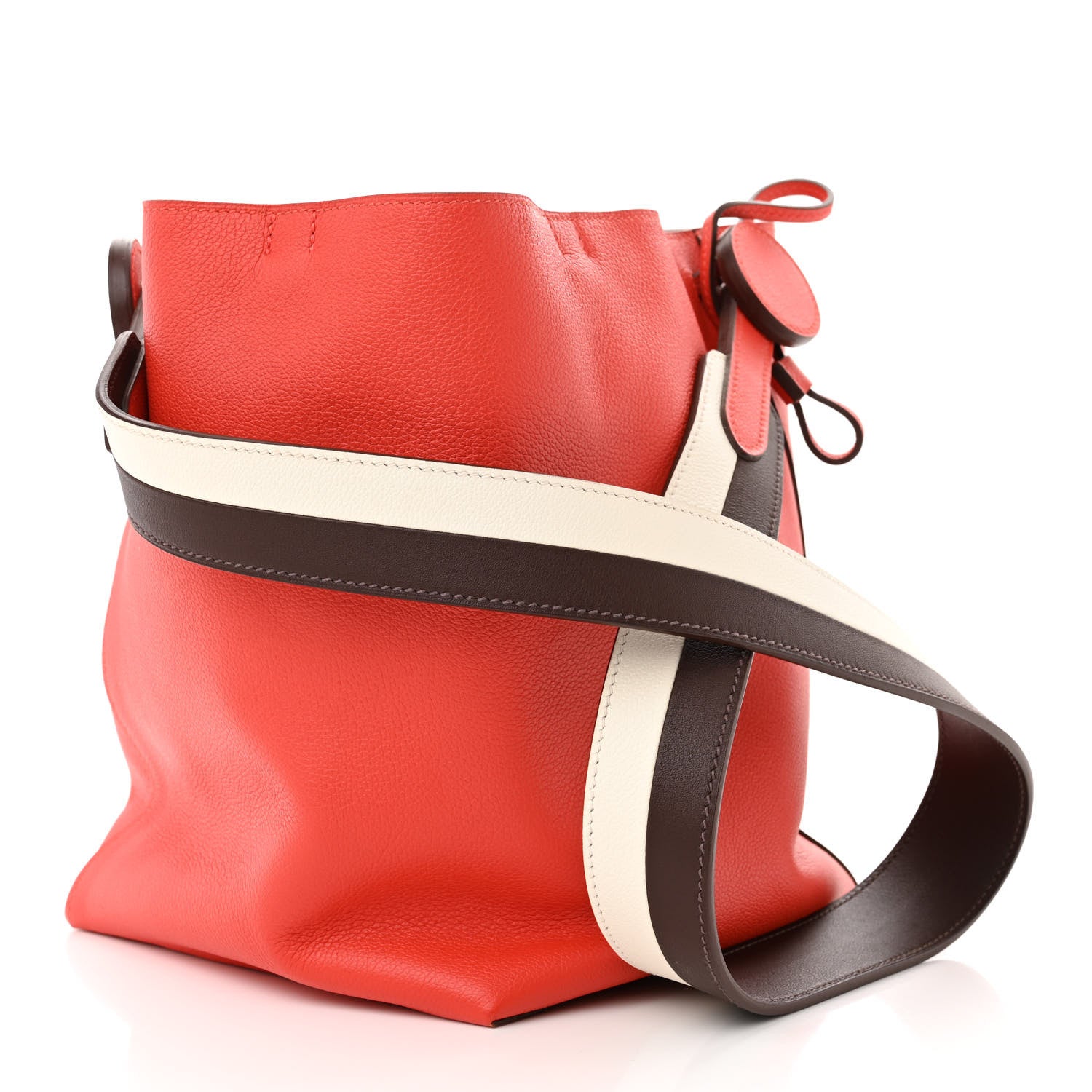 Hermes Evercolor Swift Sac Licol 17 Capucine Havane White 3 of 10