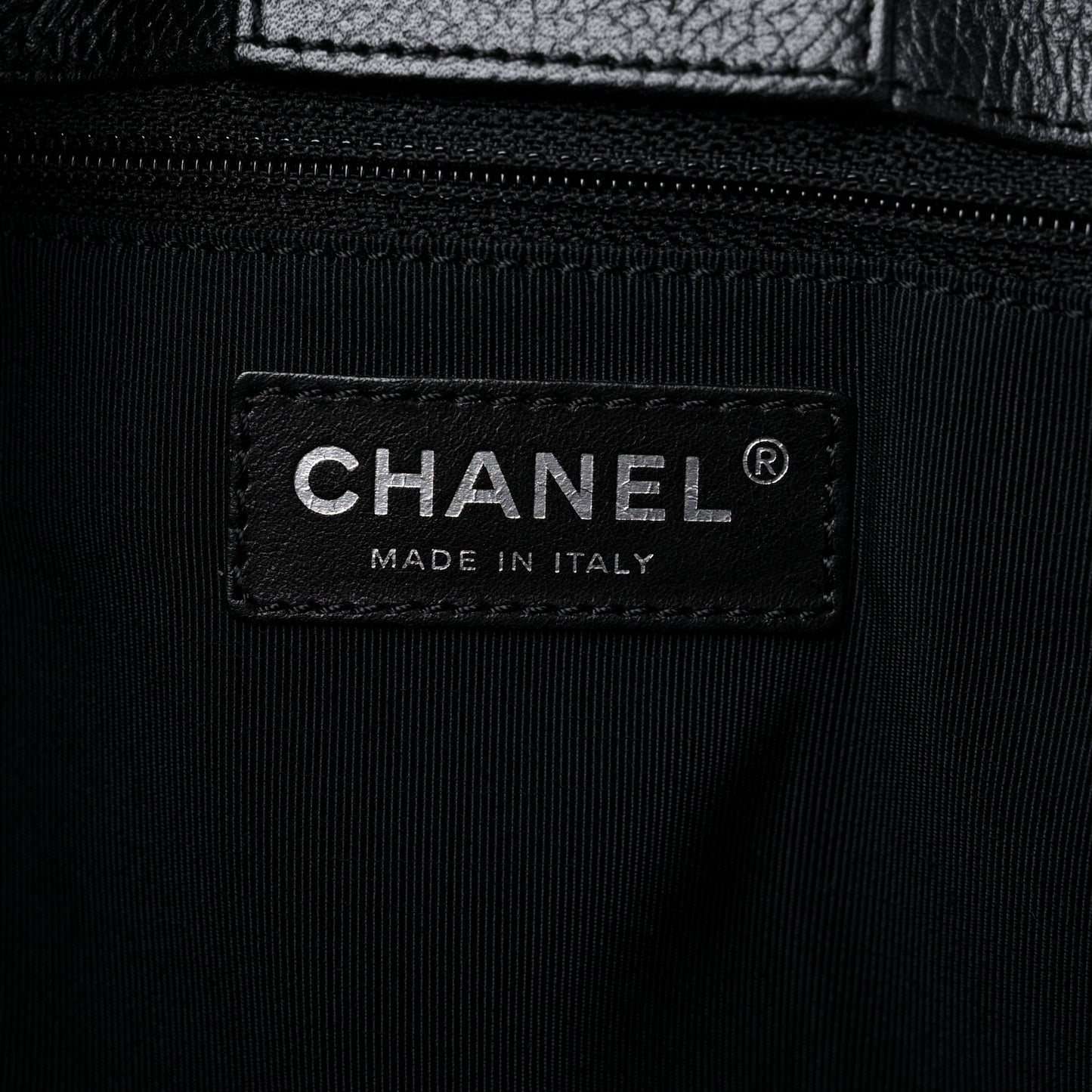 Calfskin Cerf Executive Shopper Tote Black