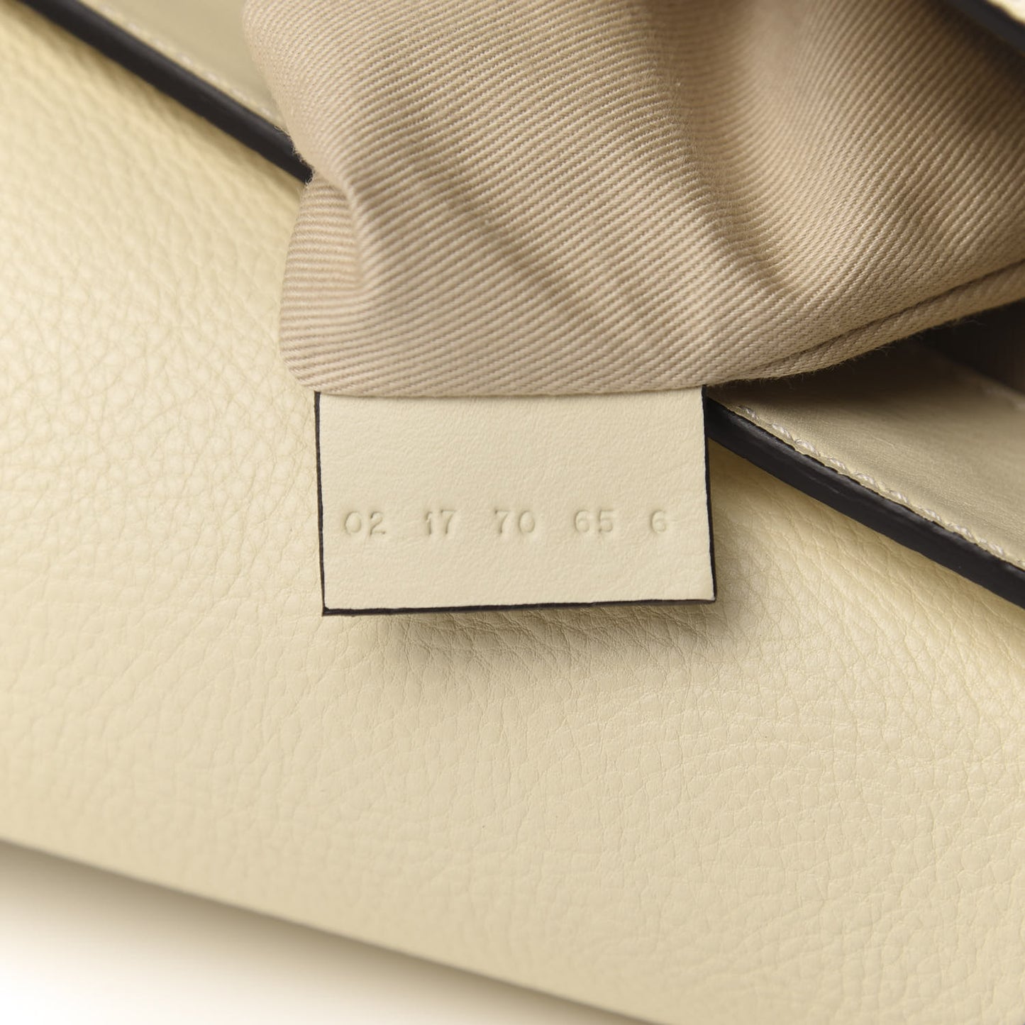 Suede Calfskin Medium Faye Backpack Off White