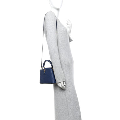 Louis Vuitton Ostrich Capucines Mini Indigo 2 of 9