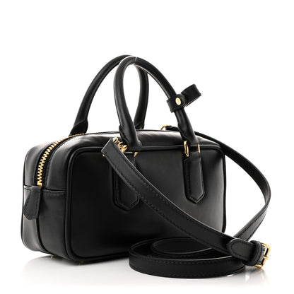 Miu Miu Calfskin Regular Arcadie Top Handle Bag Black 3 of 10