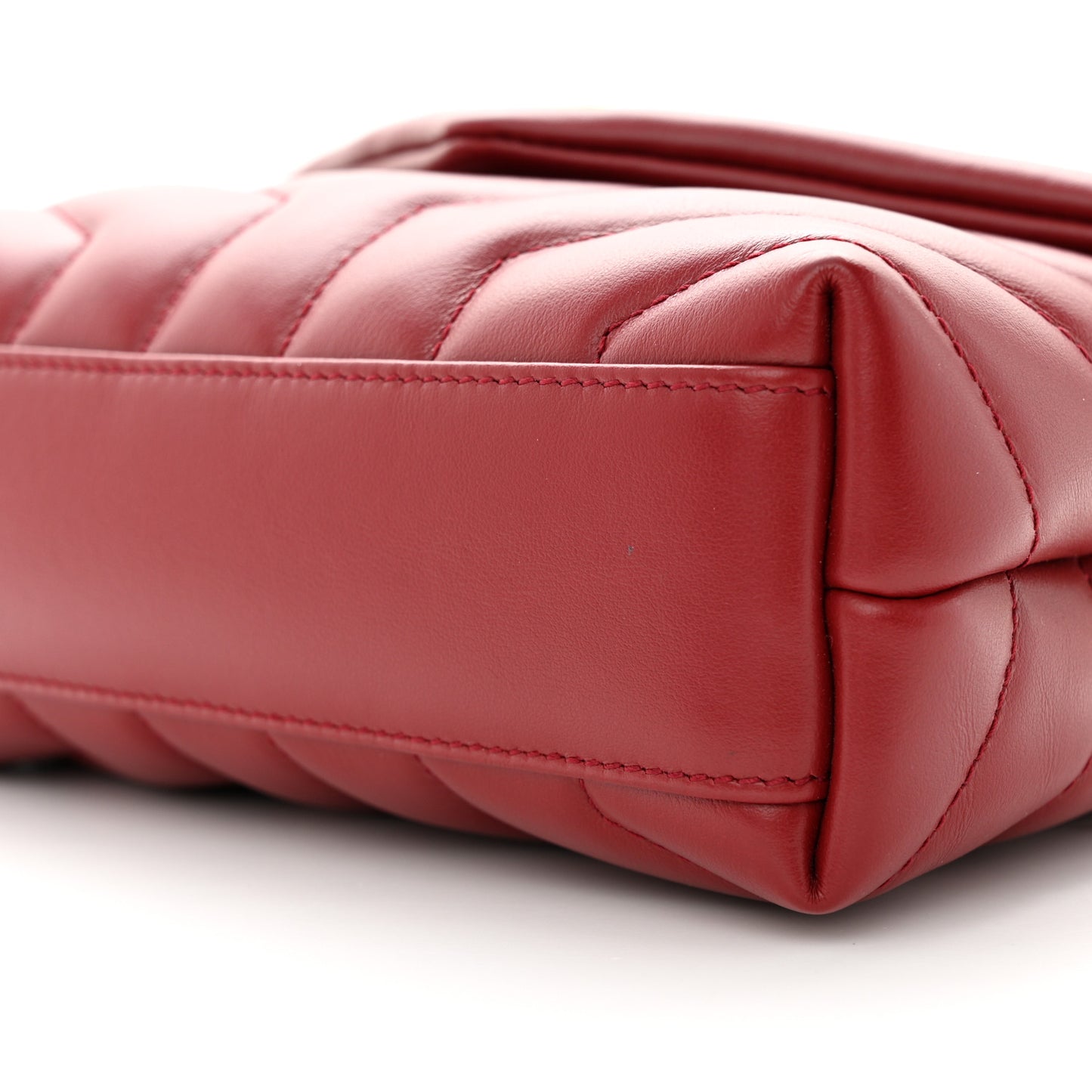 Calfskin Y Quilted Monogram Toy Loulou Monogram Crossbody Bag Red