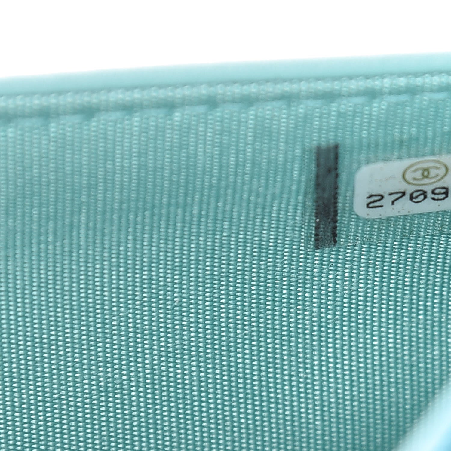 Chanel Caviar Quilted Boy Wallet On Chain WOC Light Blue 8 of 15