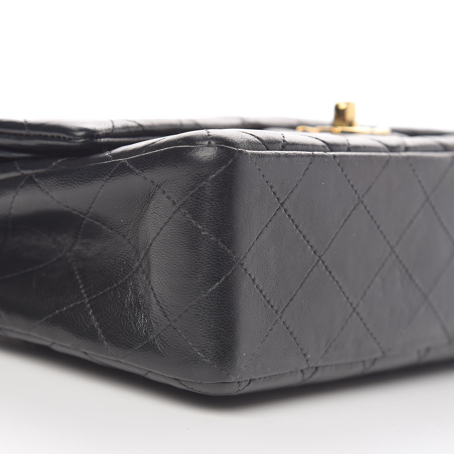 Chanel Lambskin Quilted Medium Double Flap Black 19 of 20