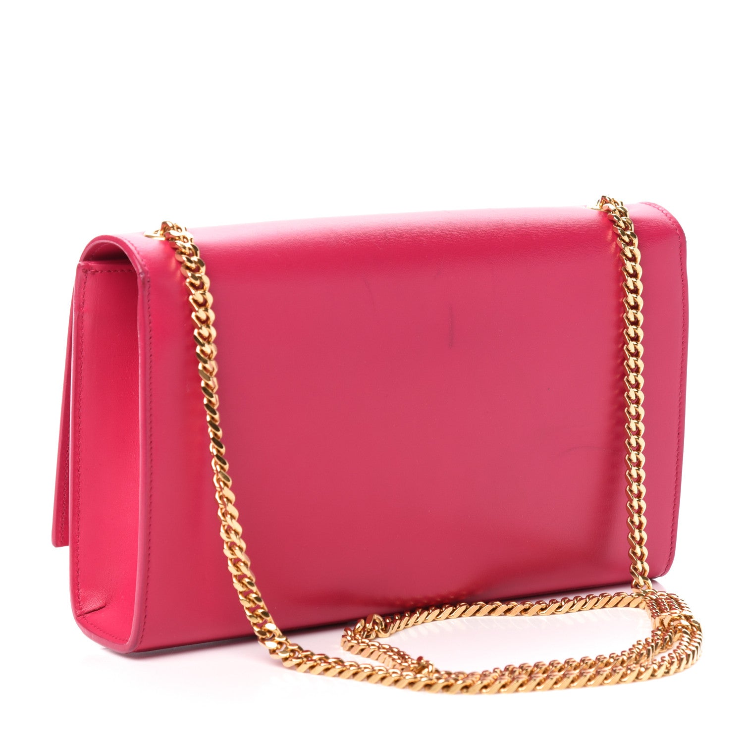 Saint Laurent Smooth Calfskin Medium Classic Monogram Kate Tassel Satchel Fuchsia 3 of 13