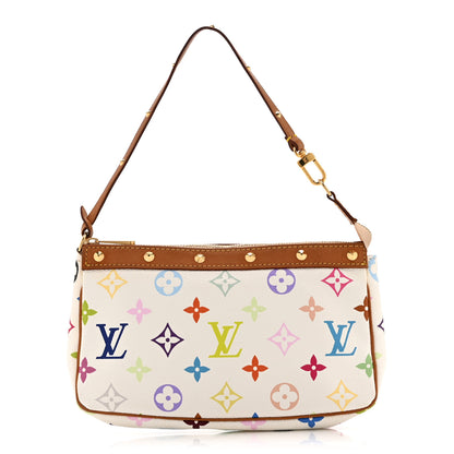 Louis Vuitton Monogram Multicolor Pochette Accessories White 1 of 11