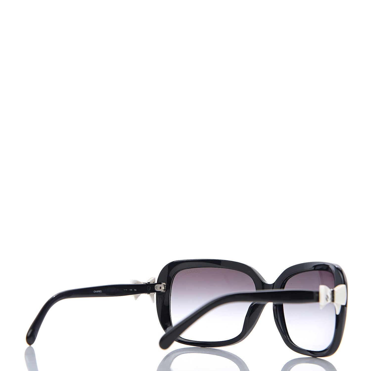 Chanel CC Bow Sunglasses 5171 Black White 4 of 8