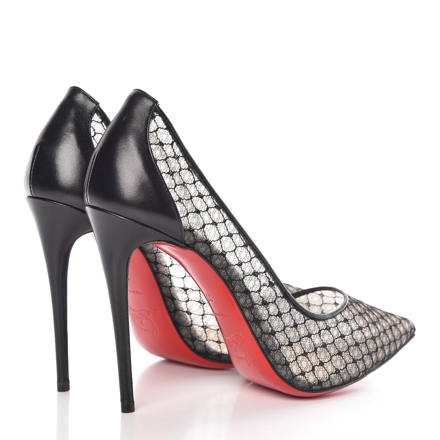 Nappa Bas Resille Follies Lace 100 Pumps 37 Black