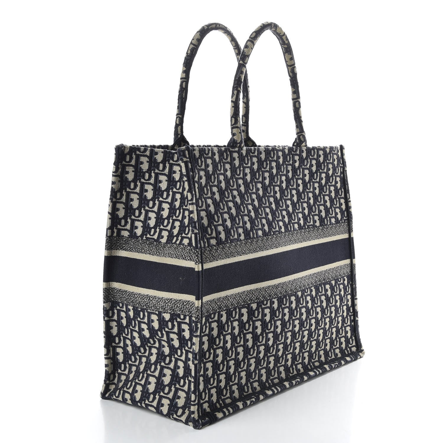 Christian Dior Oblique Book Tote Blue Multicolor 3 of 9