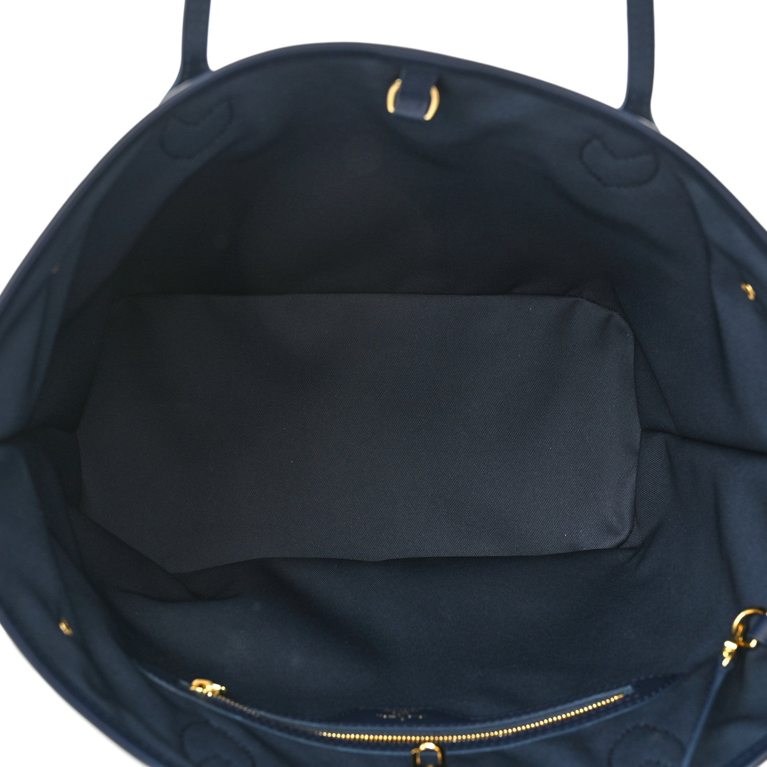 Louis Vuitton Monoglam Neverfull MM Blue 6 of 10