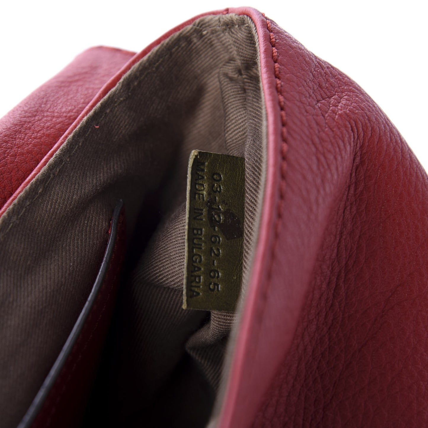 Calfskin Marcie Pochette Crossbody Bag Poppy