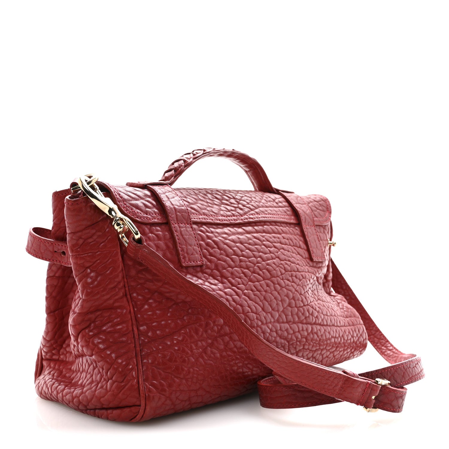 Mulberry Shrunken Calfskin Medium Alexa Red 4 of 16