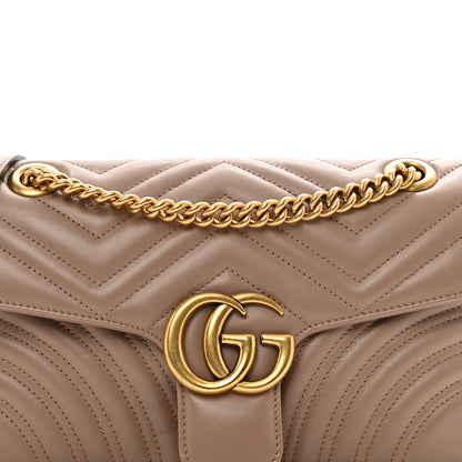 Gucci Calfskin Matelasse Small GG Marmont Shoulder Bag Porcelain Rose 5 of 10