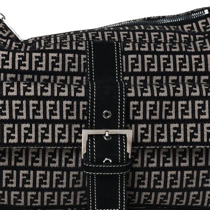 Fendi Zucchino Shoulder Bag Dark Brown 7 of 11