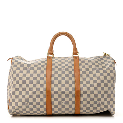 Louis Vuitton Damier Azur Keepall 50 1 of 12