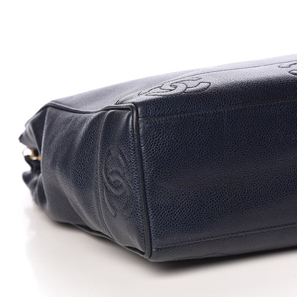Chanel Caviar CC Shoulder Bag Navy Blue 13 of 15