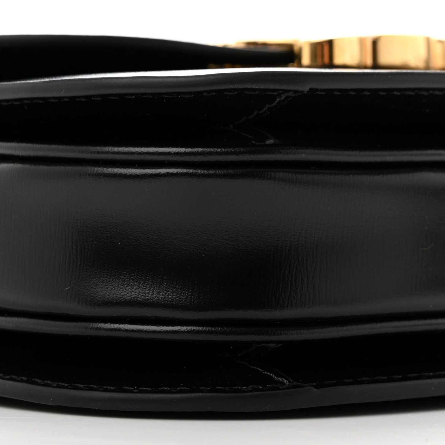 Celine Shiny Calfskin Triomphe Mini Besace Clea Black 10 of 11
