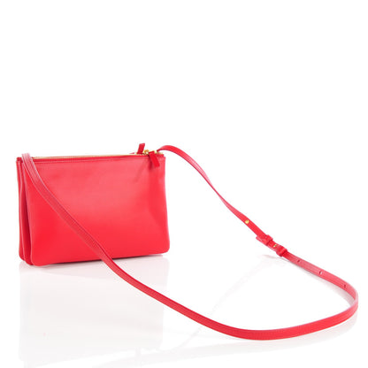 Celine Lambskin Small Trio Crossbody Bag Scarlet 3 of 8