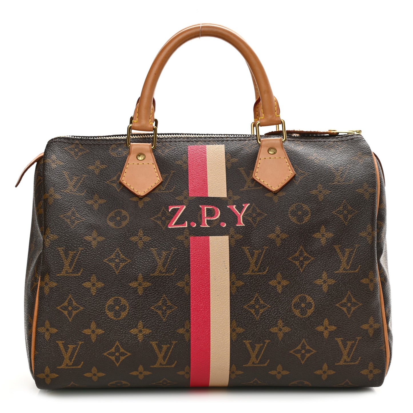 Monogram My LV Heritage Speedy 30 Ivory Fuchsia