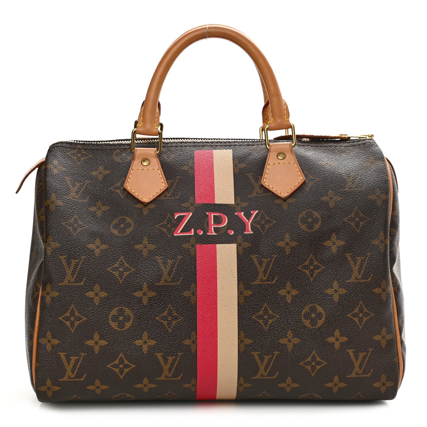 Louis Vuitton Monogram My LV Heritage Speedy 30 Ivory Fuchsia 1 of 11