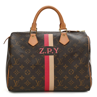 Louis Vuitton Monogram My LV Heritage Speedy 30 Ivory Fuchsia 1 of 11