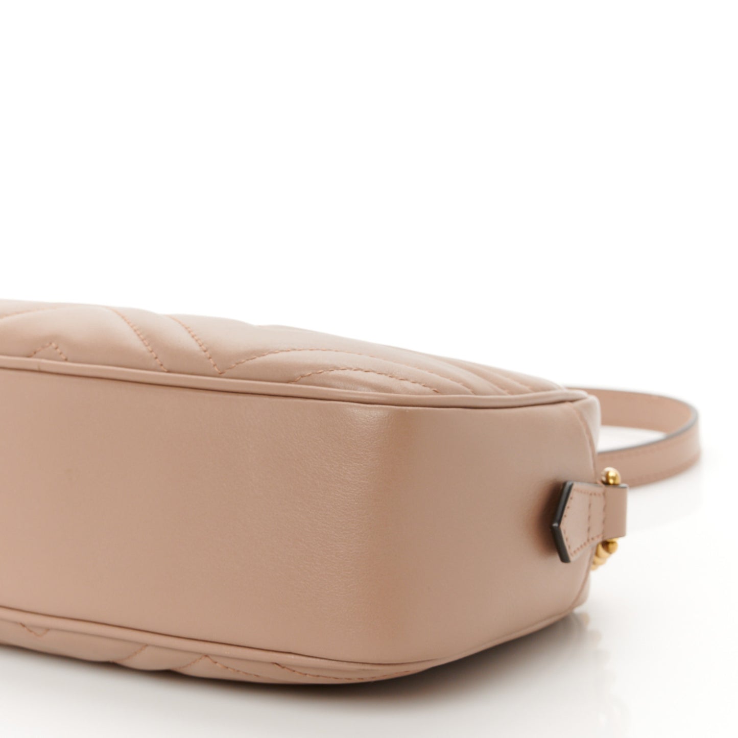 Calfskin Matelasse Small GG Marmont Chain Shoulder Bag Porcelain Rose