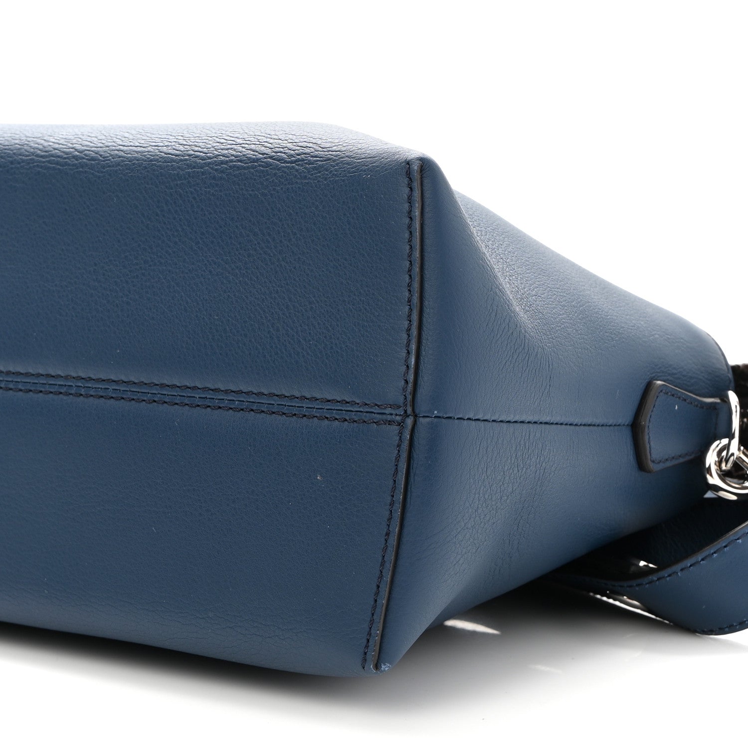 Fendi Vitello Dolce Elaphe Medium By The Way Boston Bag Blue Multicolor 10 of 10
