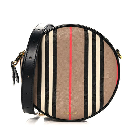 Burberry E-Canvas Calfskin Icon Stripe Louise Bag Archive Beige 1 of 9