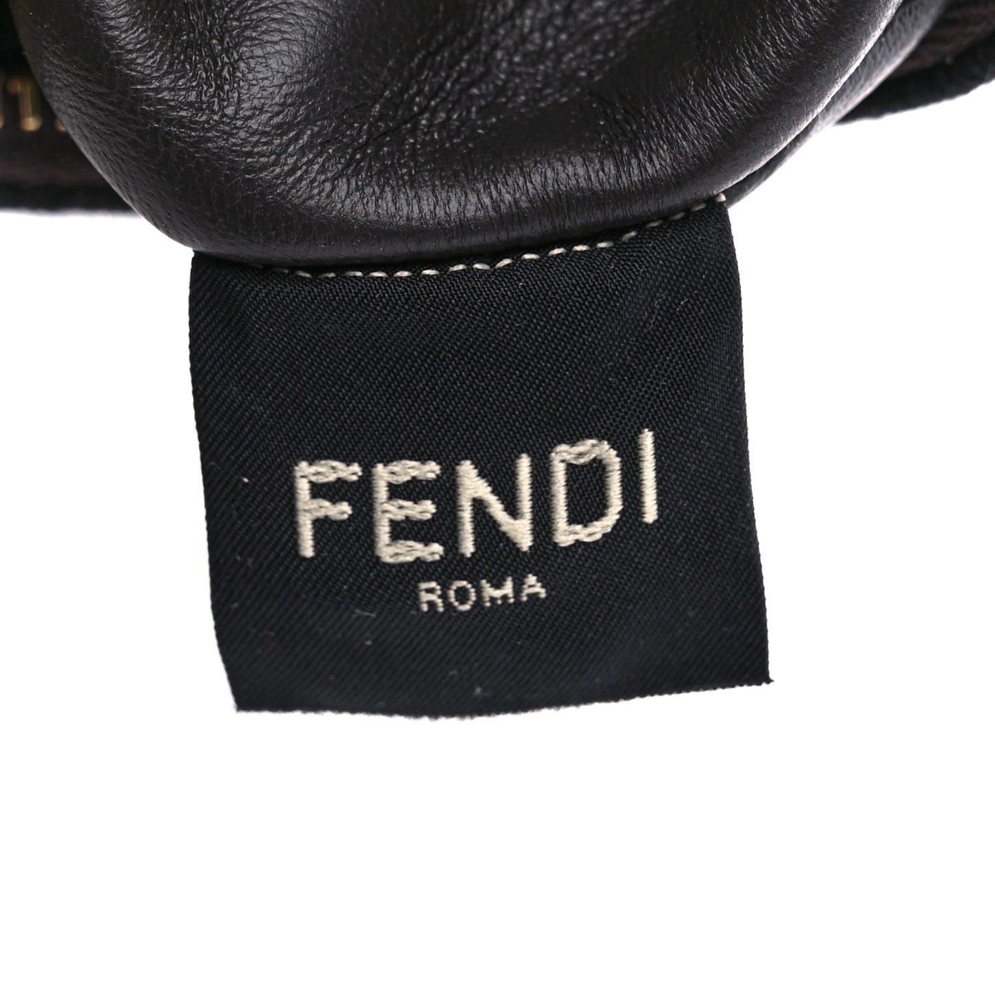 Fabric Jacquard FF 1974 Nano Fendigraphy Hobo Charm Tobacco Moro
