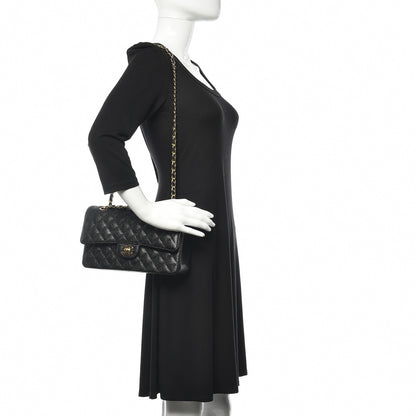 Chanel Caviar Quilted Medium Double Flap Black 2 of 10