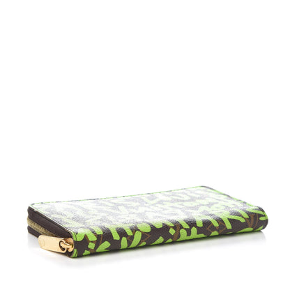 Louis Vuitton Monogram Graffiti Zippy Wallet Green 4 of 7