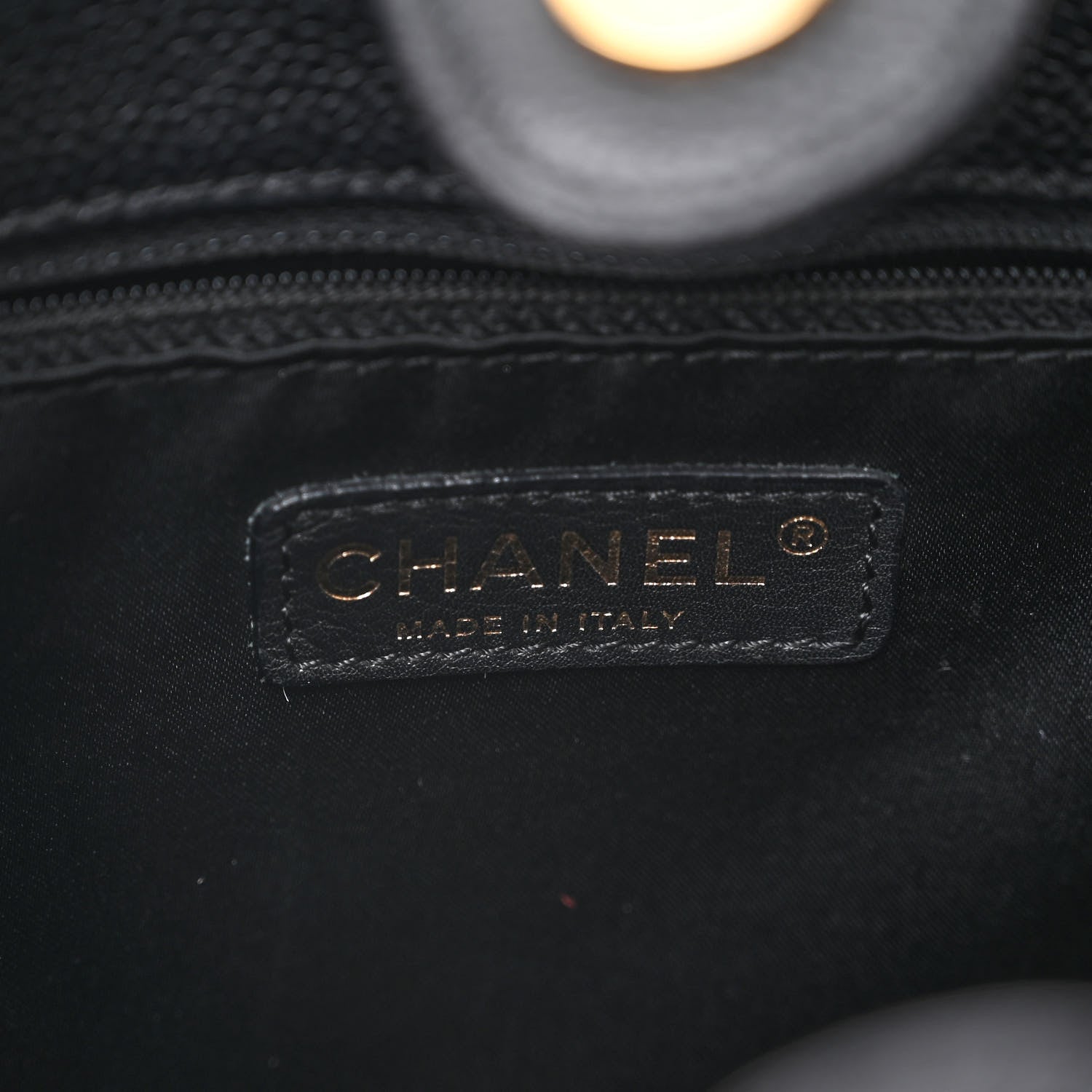 Chanel Caviar Quilted Petit Shopping Tote PST Black 6 of 10