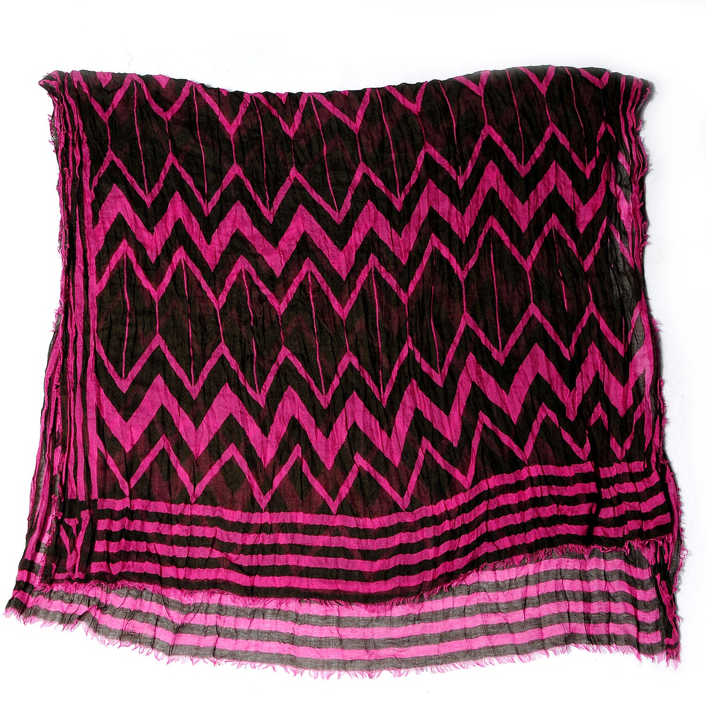 Cashmere Silk Karakoram Stole Kaki Rose