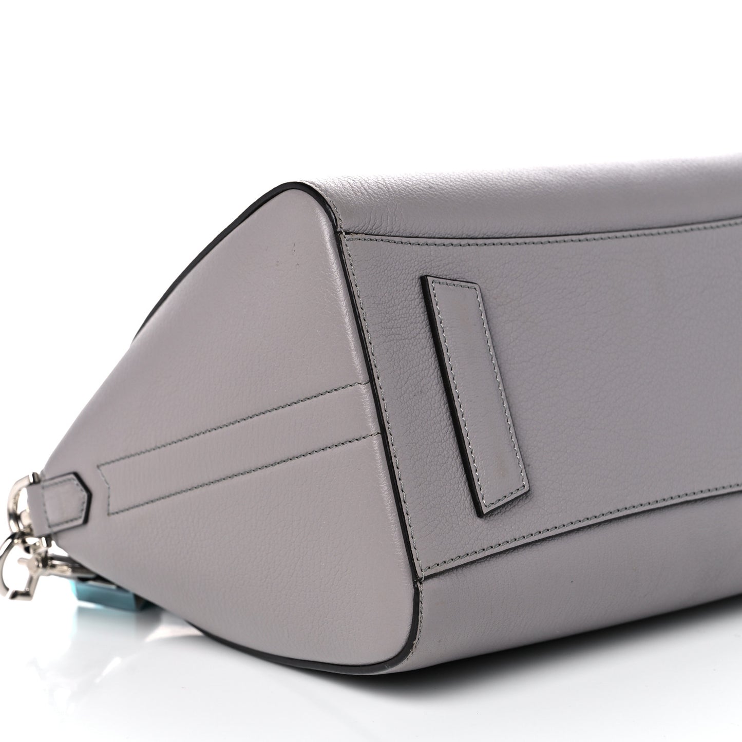 Sugar Goatskin Small Antigona Pearl Grey