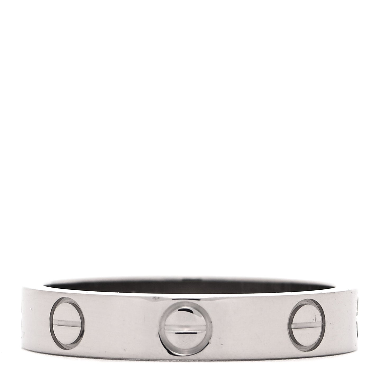 18K White Gold 3.5mm LOVE Wedding Band Ring 51 5.75