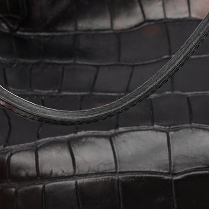 Givenchy Calfskin Crocodile Embossed Medium Antigona Tote Black 20 of 21