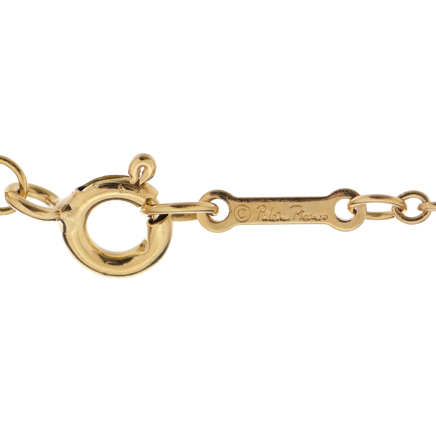 Tiffany 18k Yellow Gold Amethyst Paloma Picasso Olive Leaf Bracelet 5 of 5