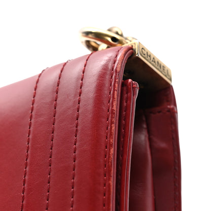Chanel Glazed Calfskin Small Boy Flap Red 11 of 12