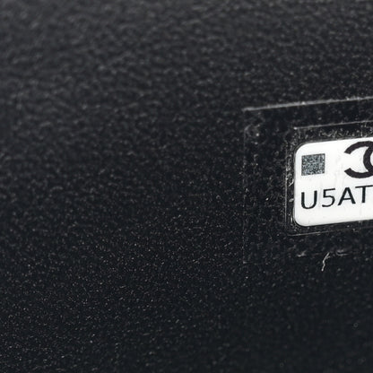 Chanel Lambskin Quilted Small Crystal Top Handle Vanity Case With Chain Black 7 of 11