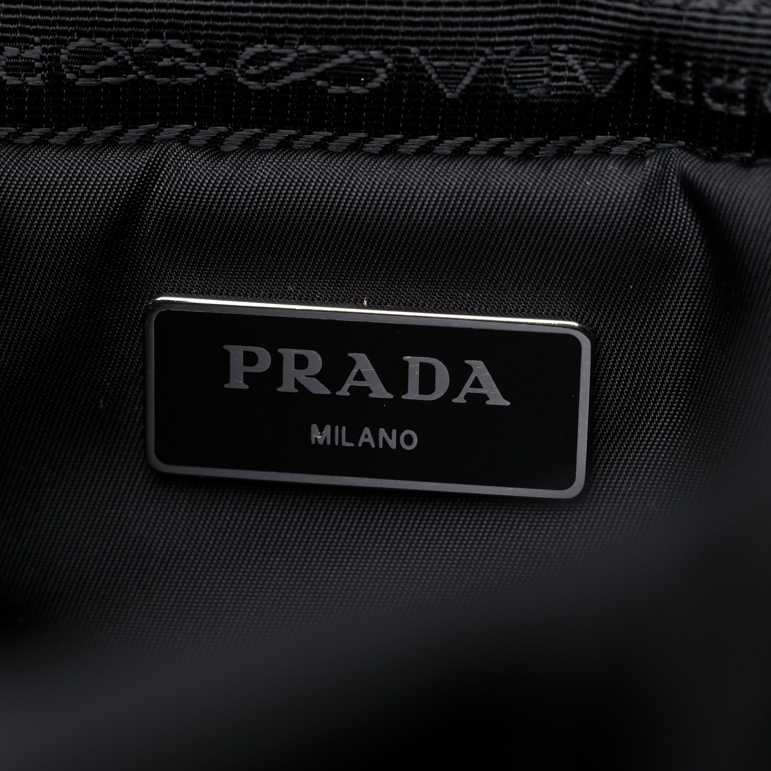 Prada Tessuto Nylon Quilted Double Buckle Backpack Black 6 of 9