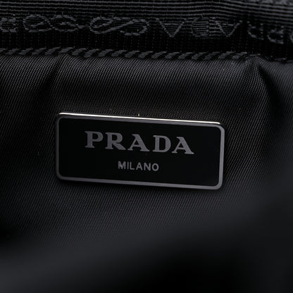 Prada Tessuto Nylon Quilted Double Buckle Backpack Black 6 of 9