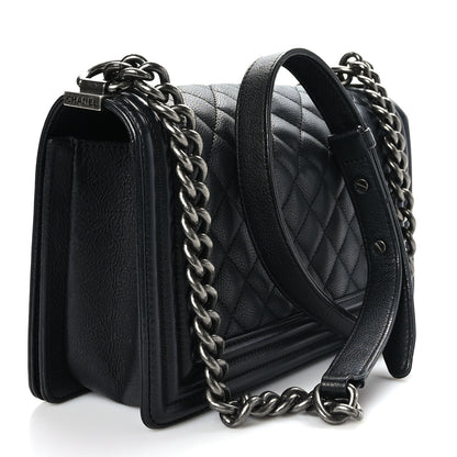 Chanel Calfskin Quilted Medium Boy Flap Black 2 of 9