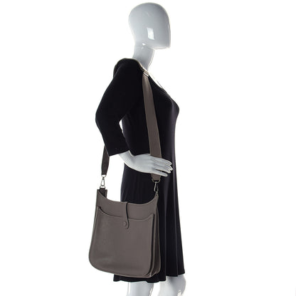 Hermes Taurillon Clemence Evelyne III PM Gris Asphalte 2 of 14