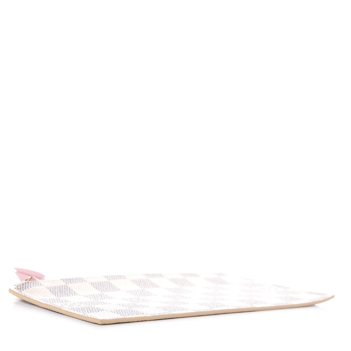 Damier Azur Felicie Chain Wallet Zippered Insert Rose Ballerine